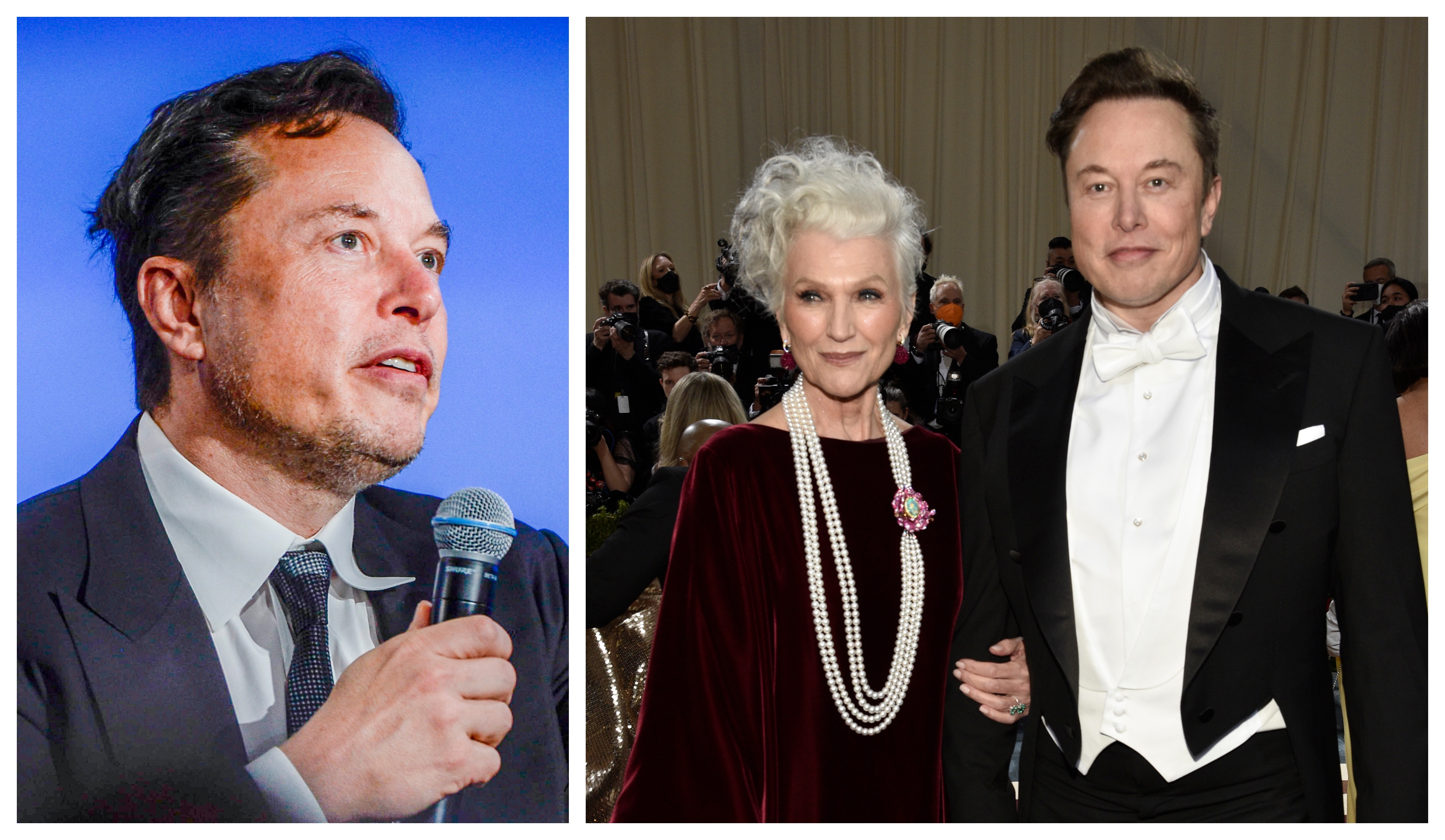 Elon Musk och hans mamma Maye Musk. 